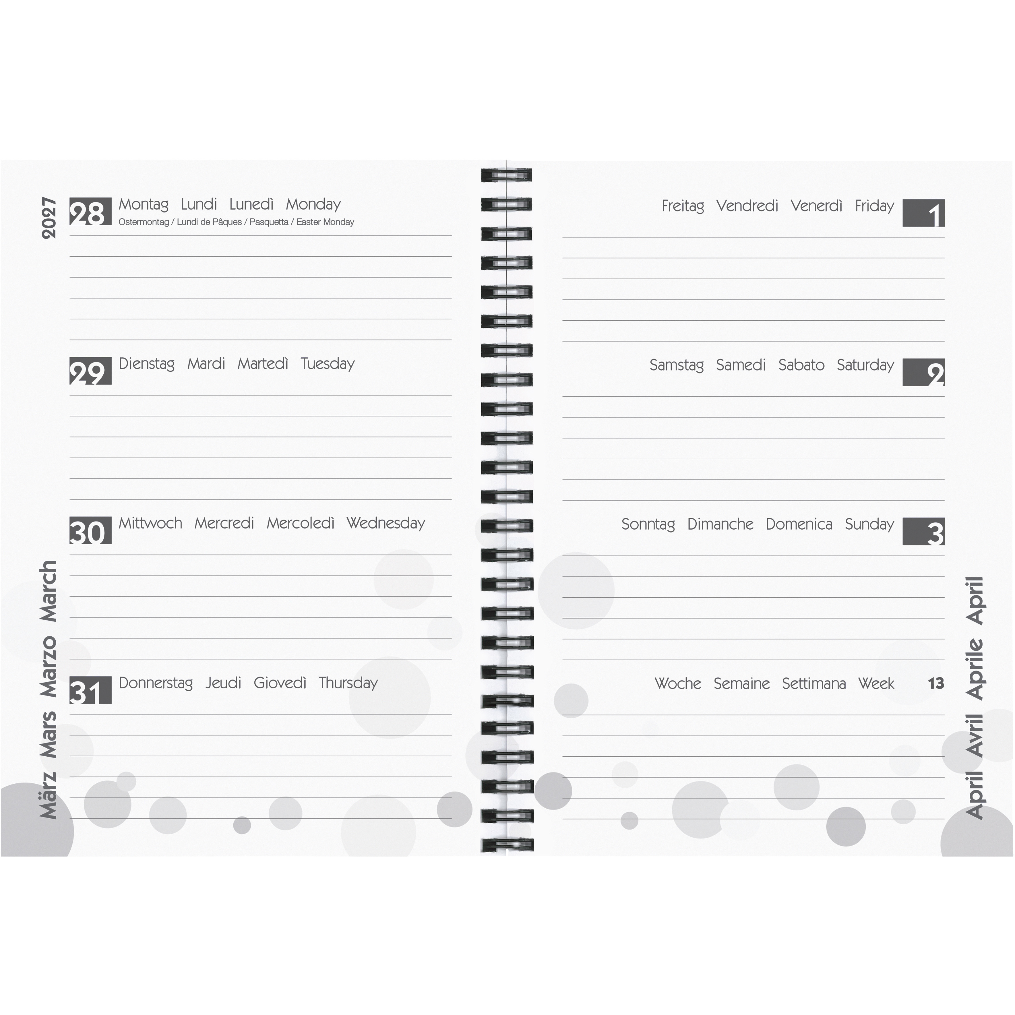 BIELLA Schüleragenda Summer 26/27 806537910027U 1W/2S 14.5x20.5cm