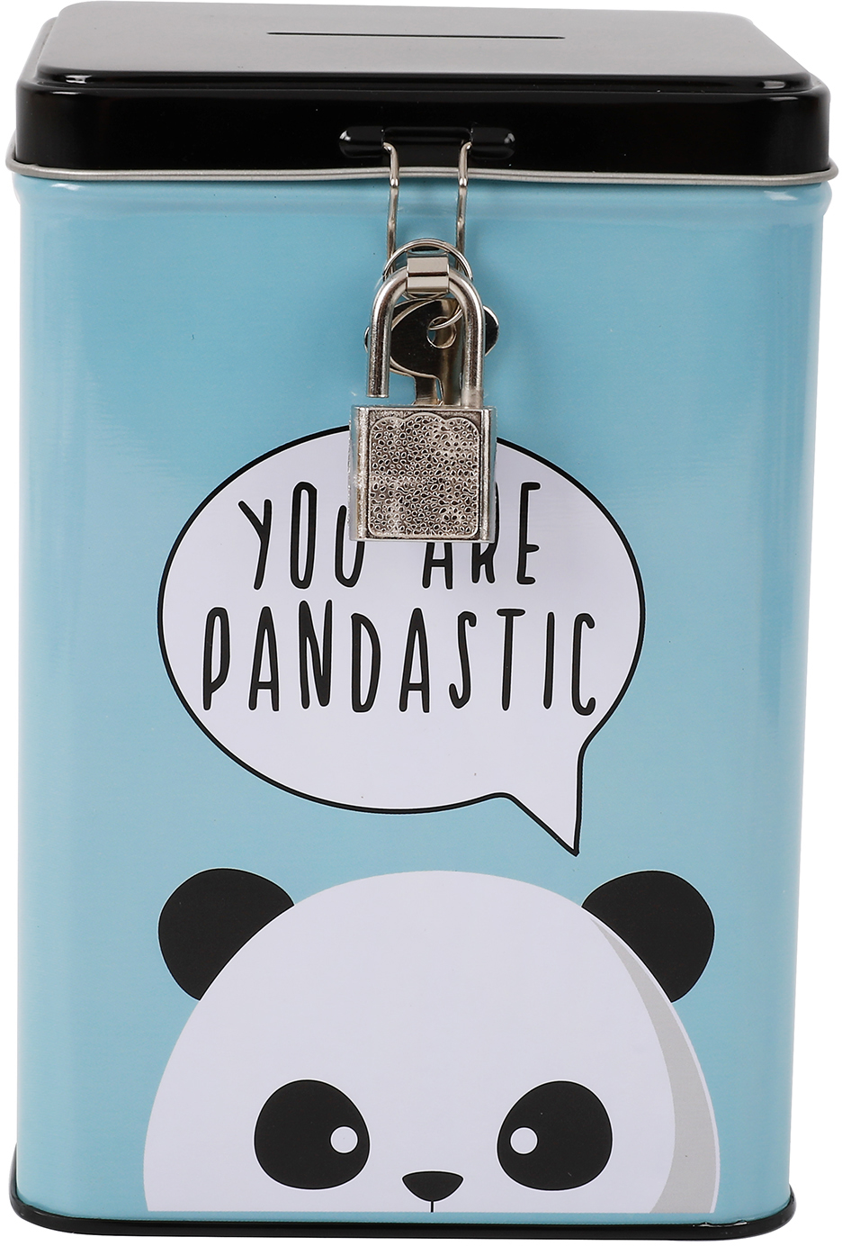 I-TOTAL Sparkasse mit Schloss XL2004 Panda 15.3x10.6x10.6cm
