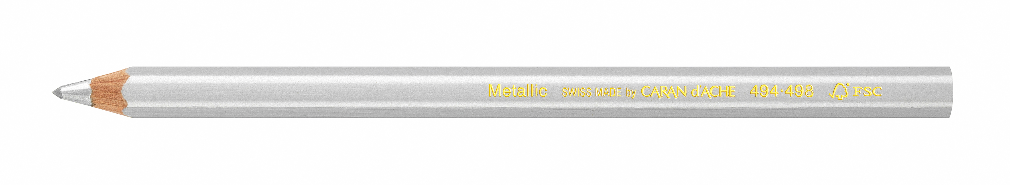 CARAN D'ACHE Colour Block 494.498 silber FSC metallic