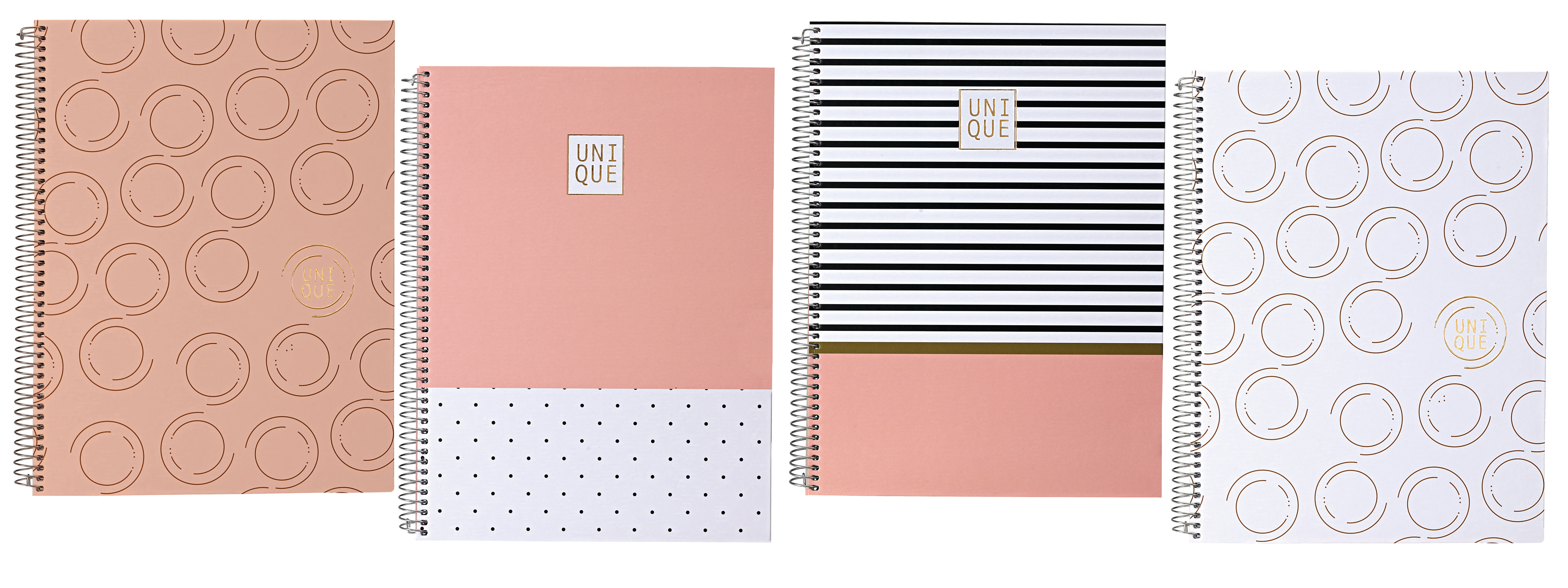 ANCOR Spiralbuch A4 UNIQUE 094923 assort., 5mm, 90g 80 Bl.