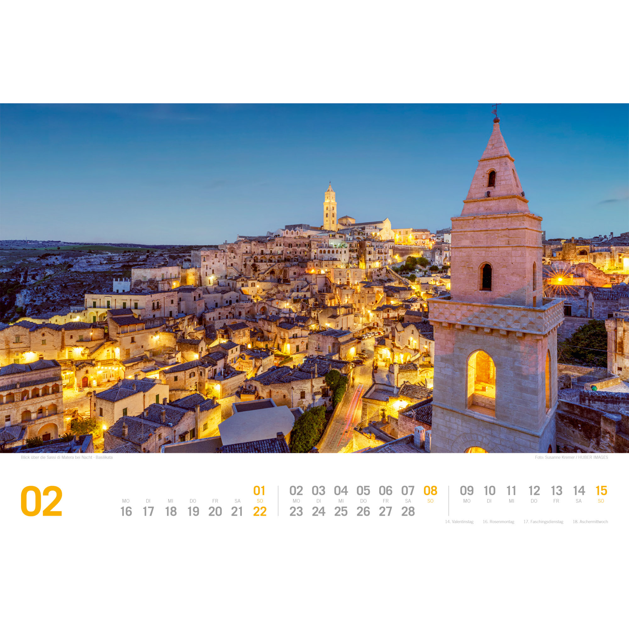 ACKERMANN Bildkalender 2026 3622 Italien DE 45x33cm