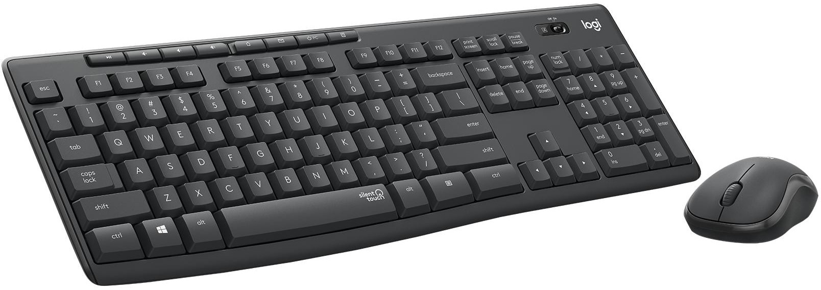 LOGITECH Tastatur-Maus-Set MK295 920-009796 Graphite CH-Layout