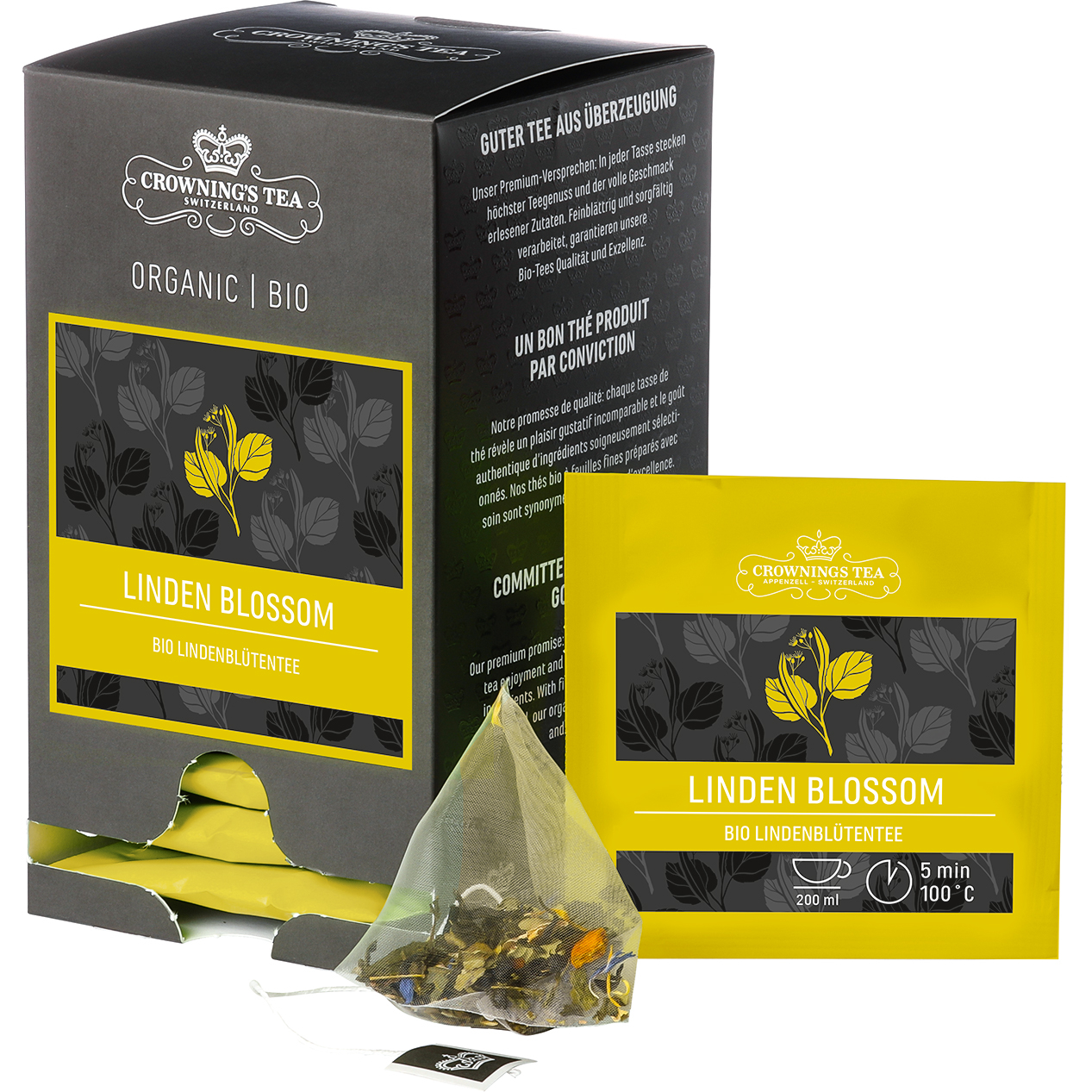 CROWNING'S Bio Linden Blossom 106496 Pyramide 2g, 15 Stk.