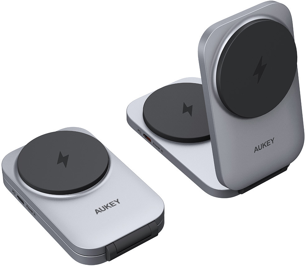 AUKEY MagFusionL Pro 2-IN-1 fold. LC-MC212 Wirel.Charger 25W Qi2.2