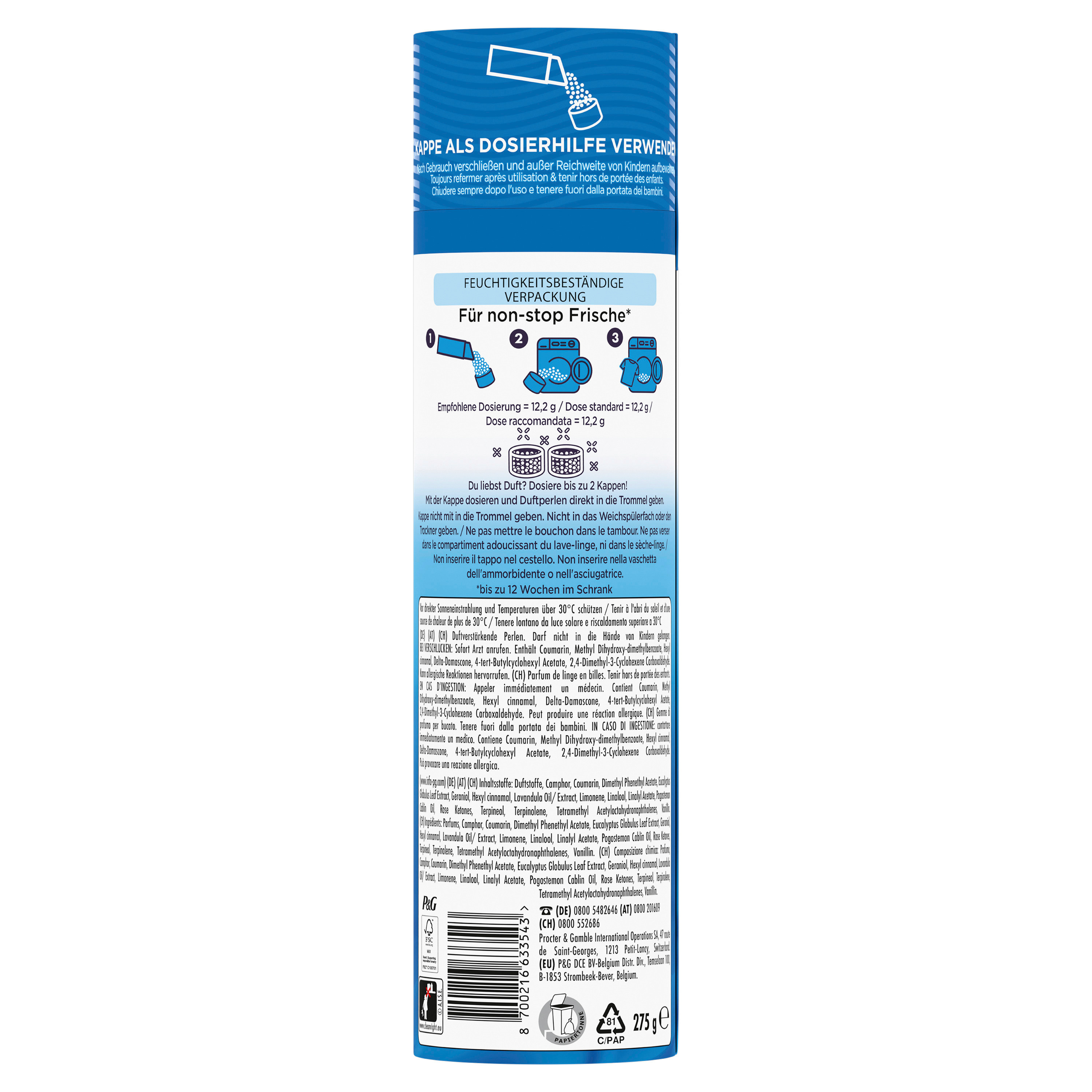 LENOR Wäscheparfum 972073 Aprilfrisch 275g