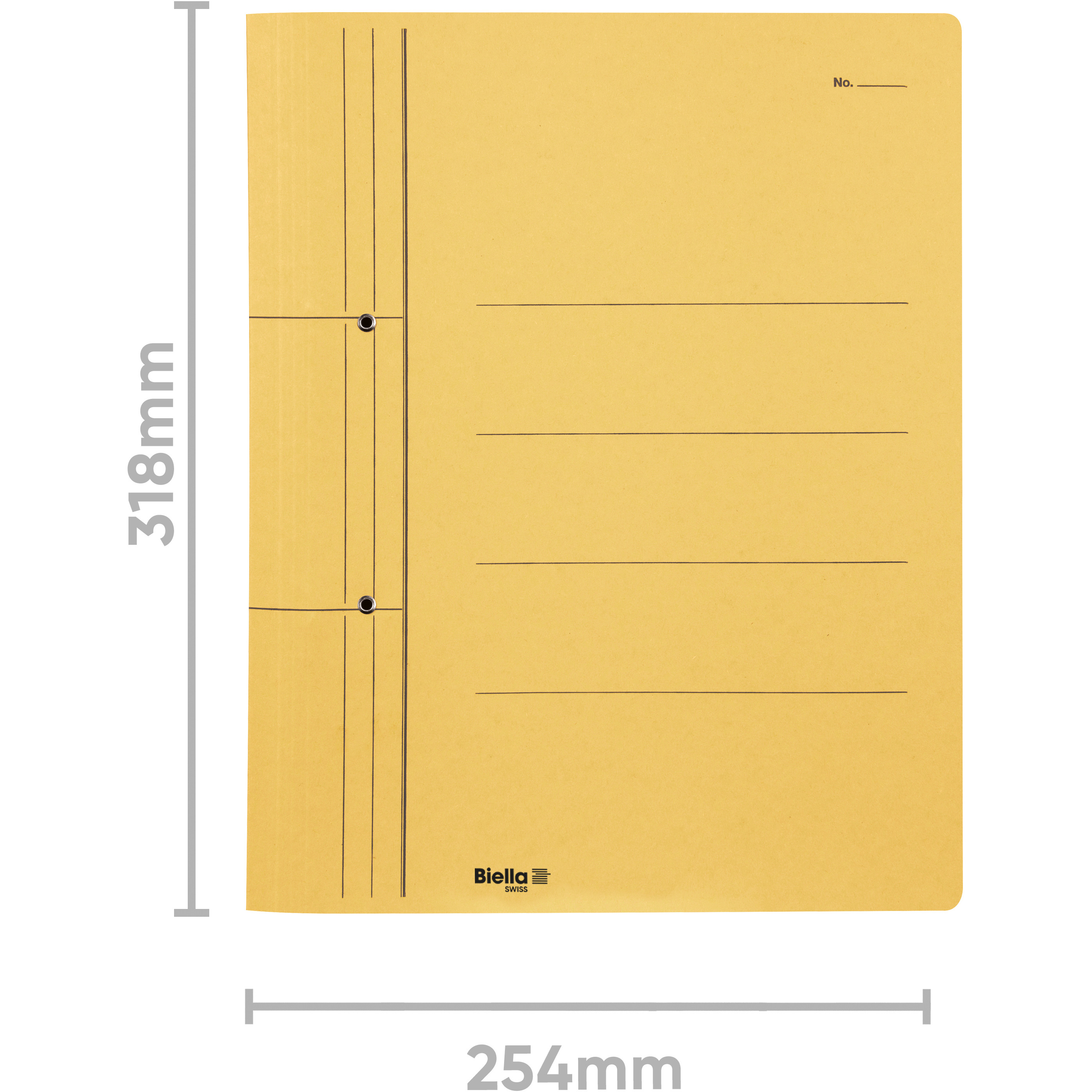 BIELLA Schnellhefter Spiral A4 16742020U gelb