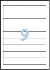 AVERY ZWECKFORM Rückenschild Ordner 28x143mm 32242 weiss 225 Stück/25 Blatt