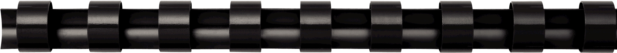 FELLOWES Plastikbinderücken 10mm A4 5331102 schwarz, rund 25 Stück