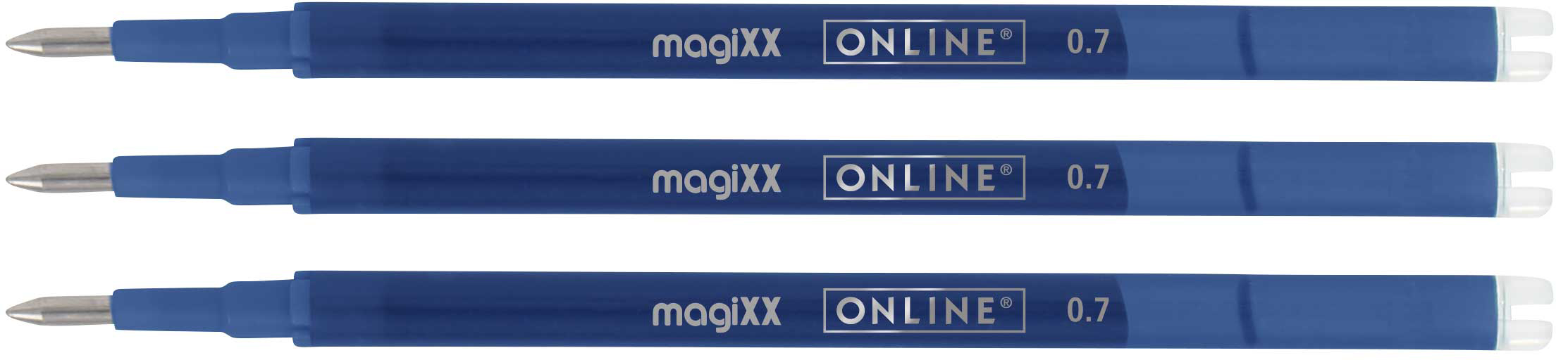 ONLINE Gelmine magiXX 0.7mm 40160/3 blau, Tag-Bag 3 Stück