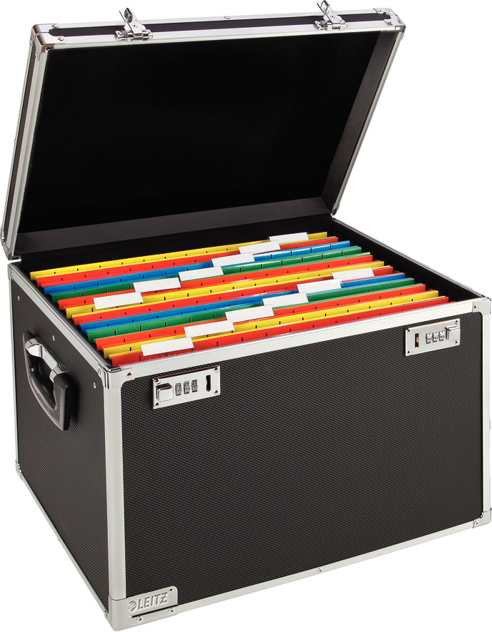 LEITZ Hängemappenbox 6714-00-95 39.8x34.5x37.5cm, schwarz/ch.