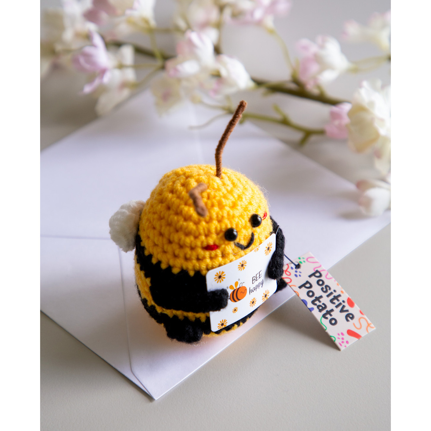 I AM CREATIVE Positive Biene 7cm 1000-1552 gelb