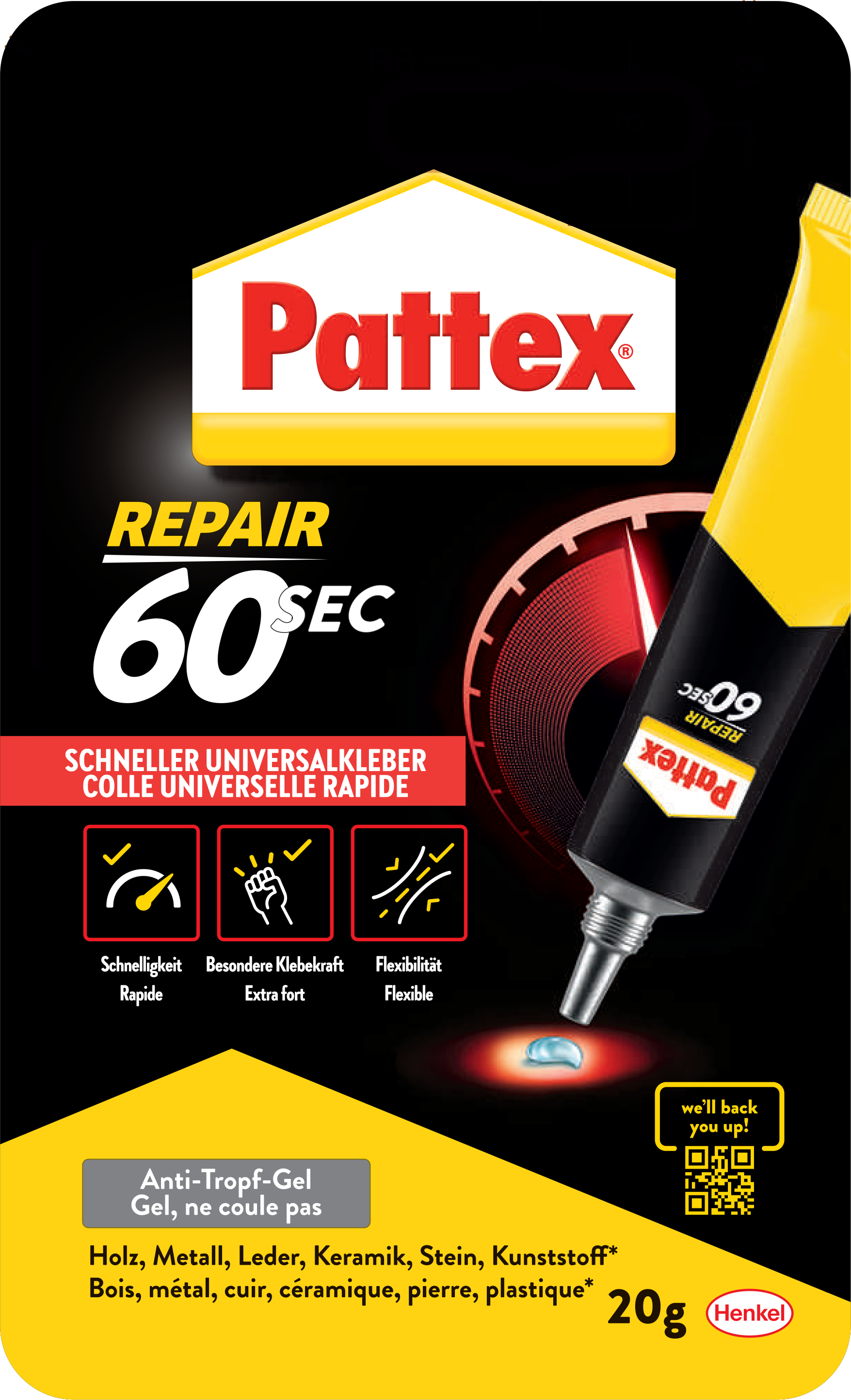PATTEX Kleber PUK6K 60 Sek.